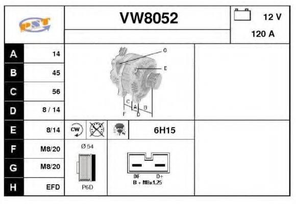 SNRA VW8052 Генератор
