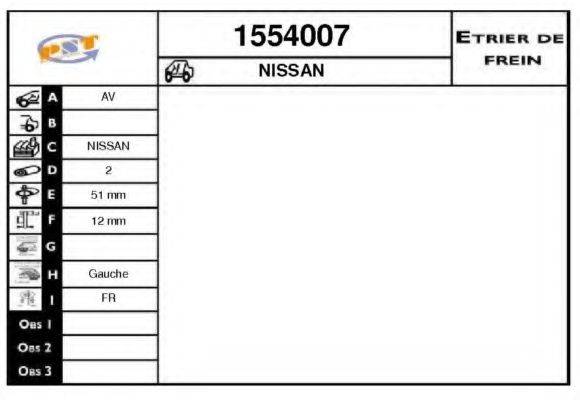 NISSAN 41010-N7103 Гальмівний супорт