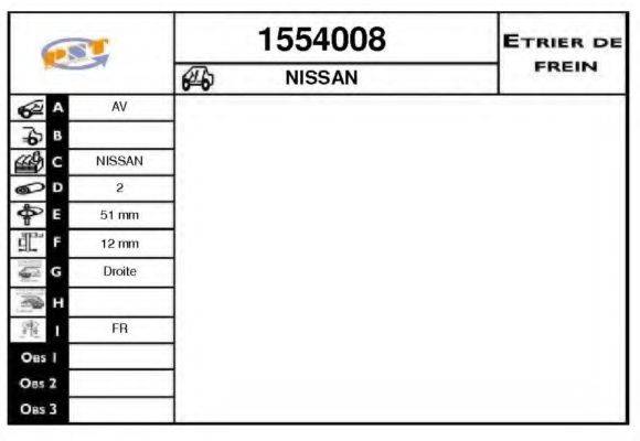 NISSAN 41000-N7103 Гальмівний супорт