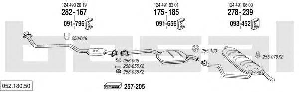 BOSAL 05218050 Система випуску ОГ