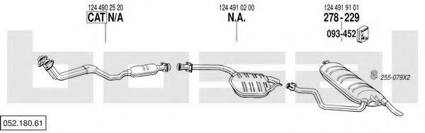 BOSAL 05218061 Система випуску ОГ