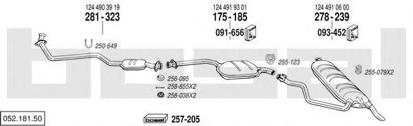 BOSAL 05218150 Система випуску ОГ