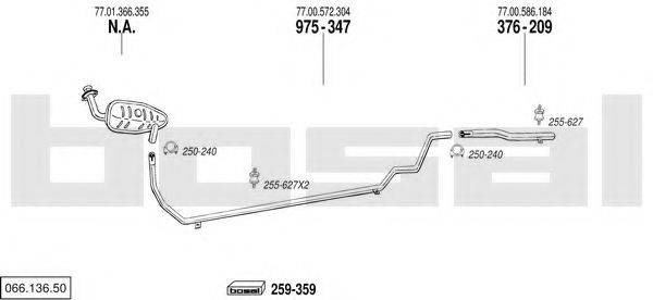 BOSAL 06613650 Система випуску ОГ