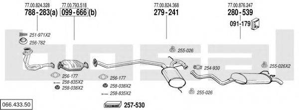 BOSAL 06643350 Система випуску ОГ