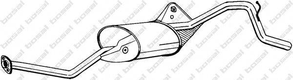 BOSAL 283001 Глушник вихлопних газів кінцевий