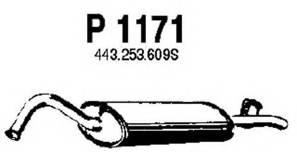FENNO 1171 Глушник вихлопних газів кінцевий