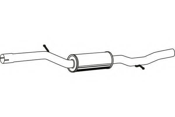FENNO P1380 Середній глушник вихлопних газів