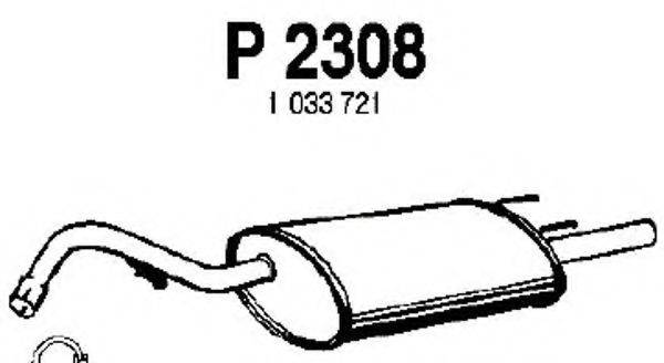 FENNO P2308 Глушник вихлопних газів кінцевий