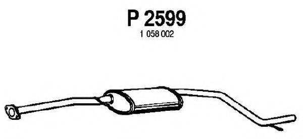 FENNO P2599 Середній глушник вихлопних газів
