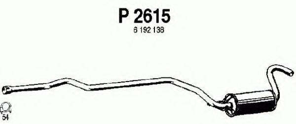 FENNO P2615 Середній глушник вихлопних газів