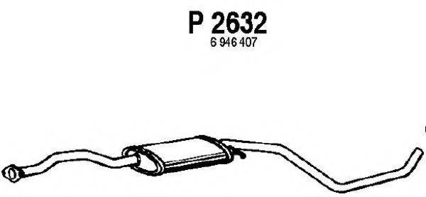 FENNO P2632 Середній глушник вихлопних газів