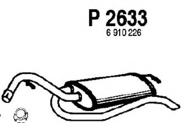 FENNO P2633 Глушник вихлопних газів кінцевий