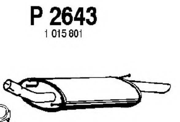 FENNO P2643 Глушник вихлопних газів кінцевий