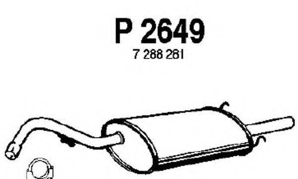 FENNO P2649 Глушник вихлопних газів кінцевий
