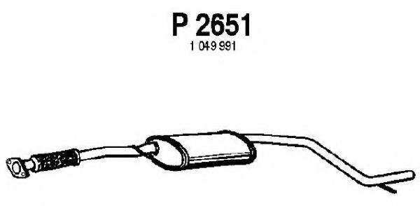 FENNO P2651 Середній глушник вихлопних газів