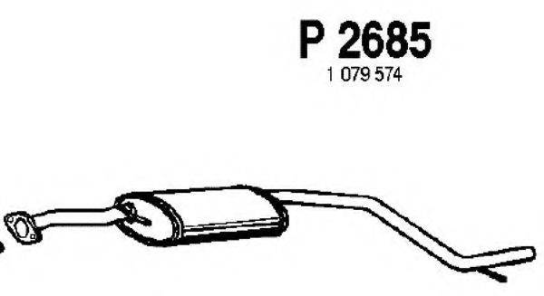 FENNO P2685 Середній глушник вихлопних газів