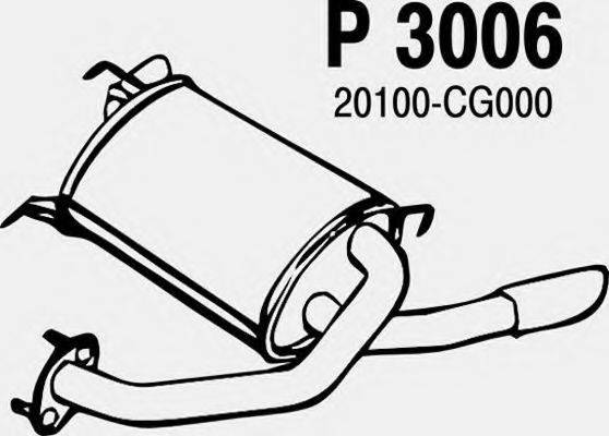 INFINITI 20100-CG000 Глушник вихлопних газів кінцевий