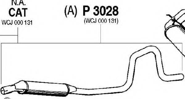 FENNO P3028 Середній глушник вихлопних газів