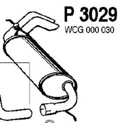 FENNO P3029 Глушник вихлопних газів кінцевий