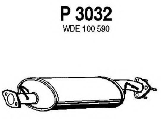 FENNO P3032 Середній глушник вихлопних газів