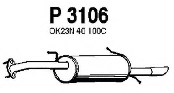 FENNO 3106 Глушник вихлопних газів кінцевий
