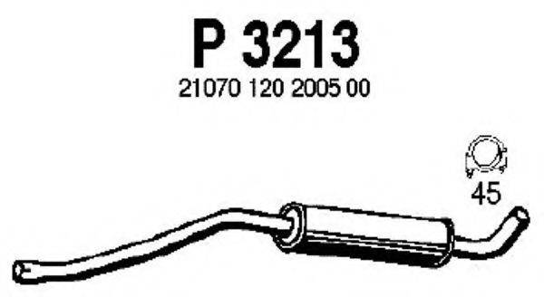 FENNO P3213 Середній глушник вихлопних газів