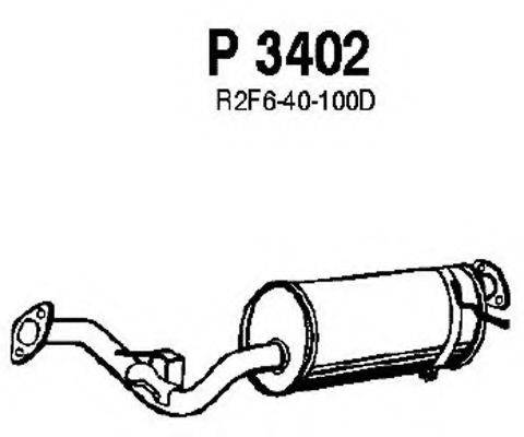 FENNO 3402 Середній глушник вихлопних газів
