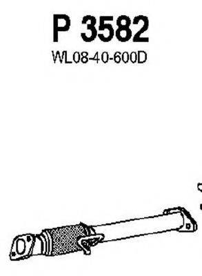 MAZDA WL08-40-600D Труба вихлопного газу
