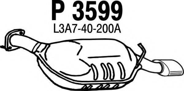 FENNO P3599 Глушник вихлопних газів кінцевий