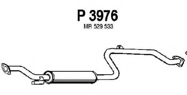 FENNO P3976 Середній глушник вихлопних газів