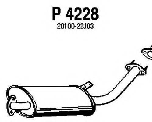 FENNO 4228 Середній глушник вихлопних газів