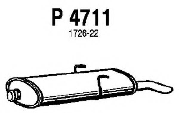 FENNO P4711 Глушник вихлопних газів кінцевий