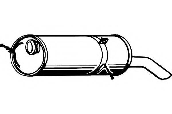BOSAL 190-151 Глушник вихлопних газів кінцевий