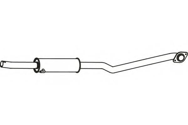 FENNO P6945 Середній глушник вихлопних газів