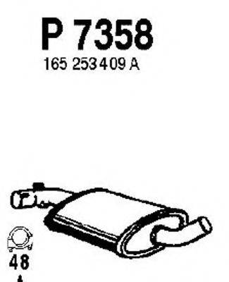 VW 165253409AT Середній глушник вихлопних газів
