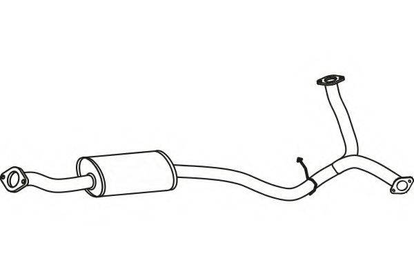 FENNO P9047 Середній глушник вихлопних газів