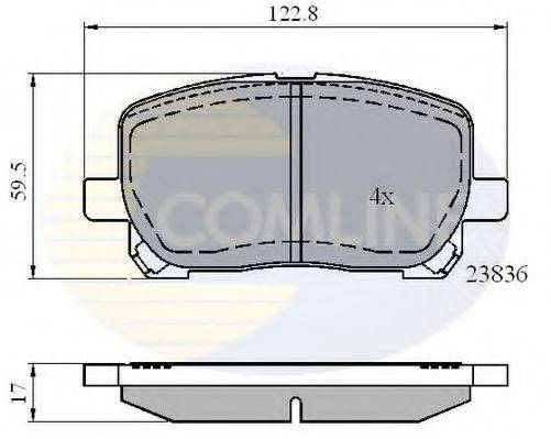 REMSA 954 Комплект гальмівних колодок, дискове гальмо