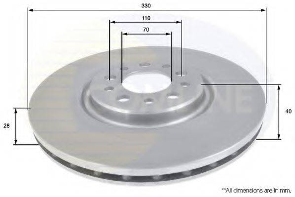 COMLINE ADC1827V гальмівний диск