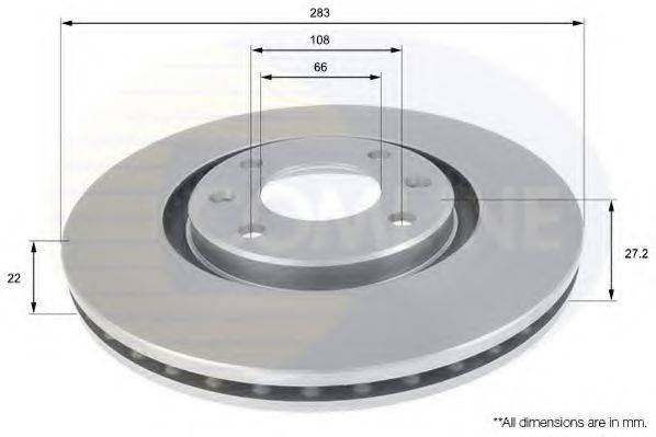 COMLINE ADC1520V гальмівний диск