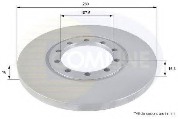 METZGER 61201 гальмівний диск