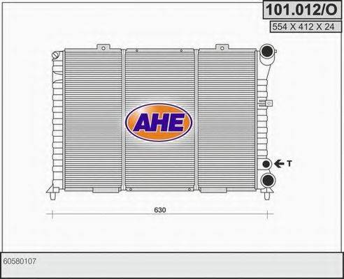 AHE 101012O Радіатор, охолодження двигуна