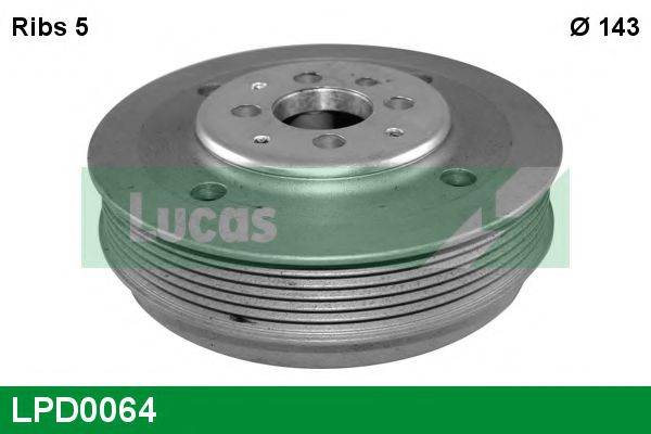 LUCAS ENGINE DRIVE LPD0064 Ремінний шків, колінчастий вал