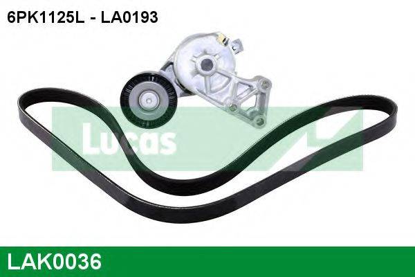 LUCAS ENGINE DRIVE LAK0036 Полікліновий ремінний комплект