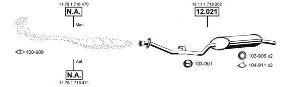 ASMET BM120565 Система випуску ОГ