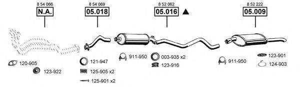 ASMET OP053650 Система випуску ОГ