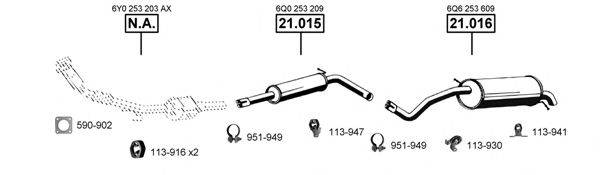 ASMET SK210250 Система випуску ОГ