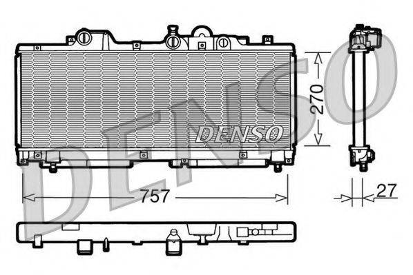 NPS 53221 Радіатор, охолодження двигуна