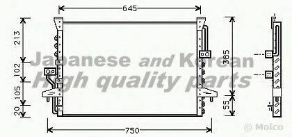 ASHUKI T55752 Конденсатор, кондиціонер