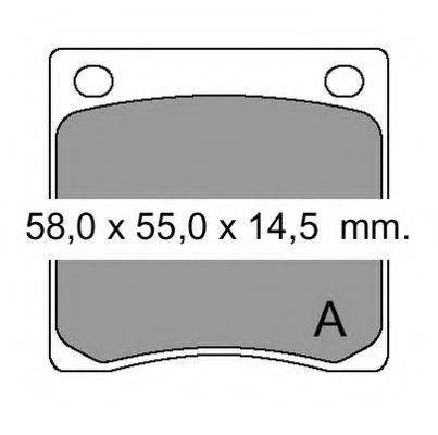 VEMA 830710 Комплект гальмівних колодок, дискове гальмо
