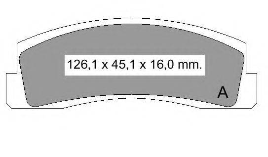 VEMA 831960 Комплект гальмівних колодок, дискове гальмо